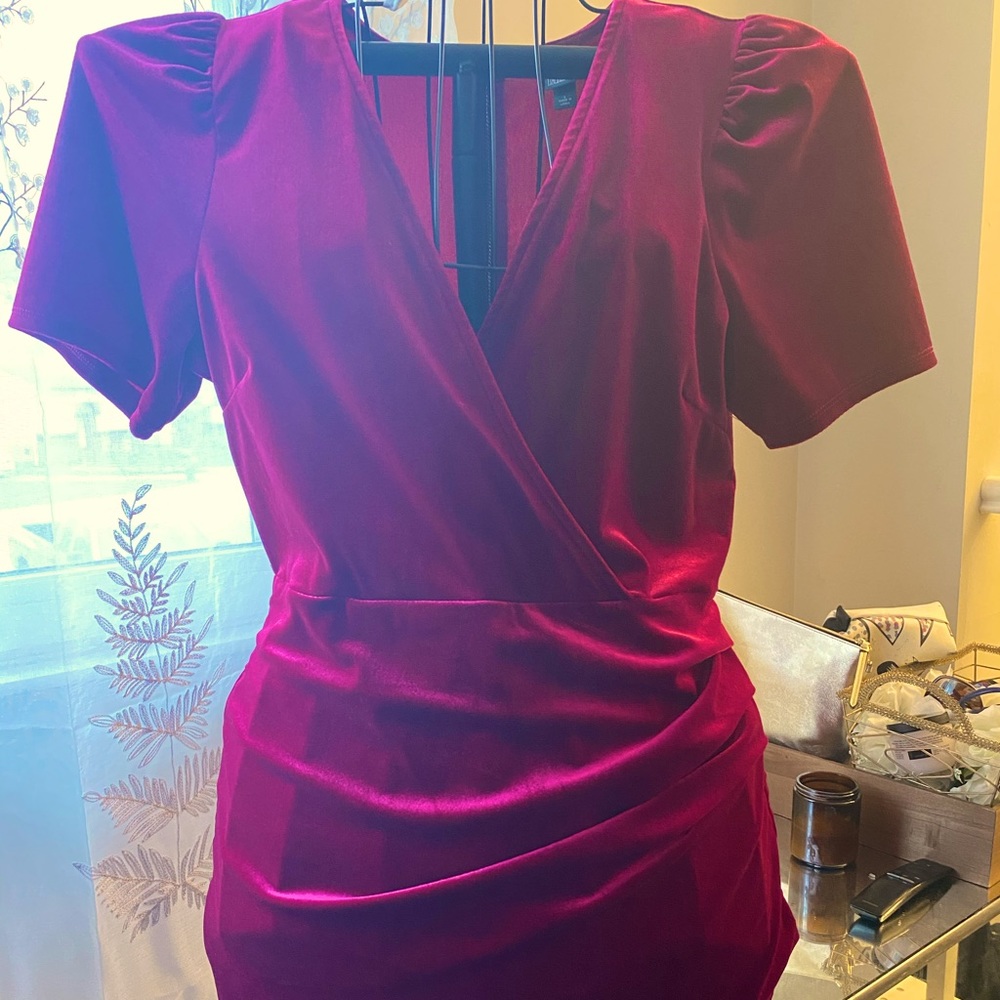 Pink Velvet dress 👗